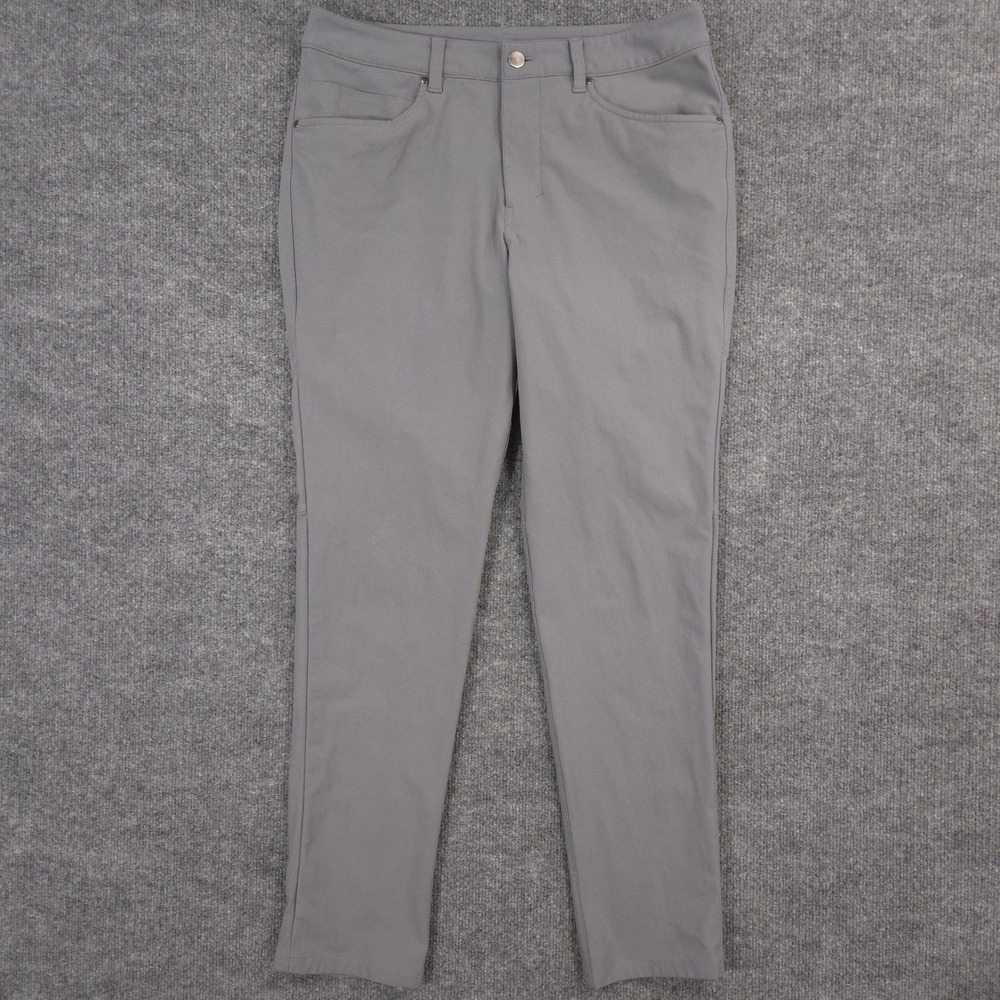 Lululemon ABC Pants Mens 31X30 Gray Slim Fit Warpstreme Performance Golf Preppy